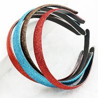 Korean Fashion Hot Sale Shiny Frosted Gold Powder Candy Color Hair Accessories Headband main image 2