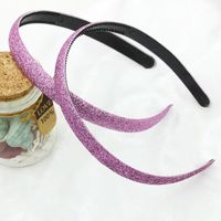 Korean Fashion Hot Sale Shiny Frosted Gold Powder Candy Color Hair Accessories Headband main image 3