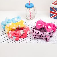 Korean New Winter Bow Towel Elastic Flannel Hairband For Women Wholesale main image 4