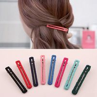 Korea Round Cloth Rectangular Duckbill Clip New Popular Color Geometric Hairpin Wholesale main image 2