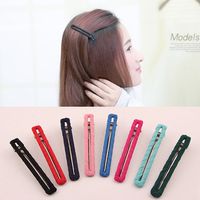 Korea Round Cloth Rectangular Duckbill Clip New Popular Color Geometric Hairpin Wholesale main image 3