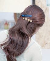 Korea Round Cloth Rectangular Duckbill Clip New Popular Color Geometric Hairpin Wholesale main image 5