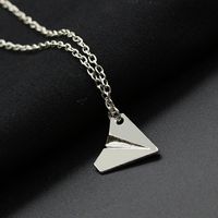 Fashion Band One Direction Paper Airplane Alloy Necklace Wholesale main image 4