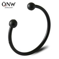 Glossy Bead Opening Adjustable Ring Korean Fashion Simple Round Ball Couple Tail Ring Wholesale main image 1