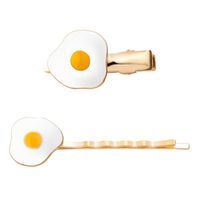 New Cute Girl Fun Poached Egg Hairdressing Bangs Hairpin Hot Sale Wholesale main image 1