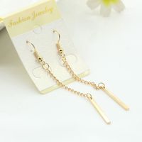 Fashion Water Droplets Plating Alloy No Inlaid Earrings main image 3