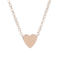 Korea Peach Heart Mini Love Glossy Three-dimensional Pendant Love Clavicle Chain For Women main image 6