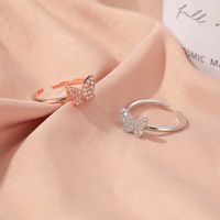 New Butterfly Ring Fashion People Simple Opening Adjustable Ring Wholesale Nihaojewelry main image 4