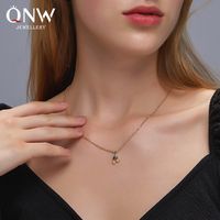 Korean Cherry Sweetheart Opal Women's Short Fruit Clavicle Chain Choker Necklace main image 1