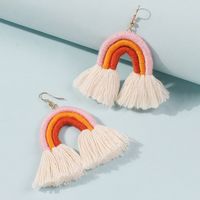 Bohemian Ethnic Style Earrings Romantic Tassel Fashion Earrings sku image 4