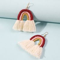 Bohemian Ethnic Style Earrings Romantic Tassel Fashion Earrings sku image 5