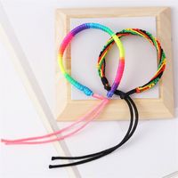 Bohemian Hand-woven Multi-layer Suit Color Rope Two Alloy Bracelet main image 3