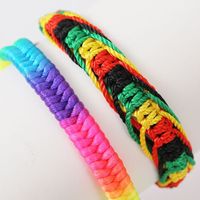 Bohemian Hand-woven Multi-layer Suit Color Rope Two Alloy Bracelet main image 6
