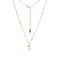 New Ice Bar Popsicle Necklace Color Drop Oil Pendant Short Clavicle Chain Wholesale main image 3