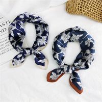 New Spring Thin Wild Mulberry Decorative Small Silk Square For Women main image 1
