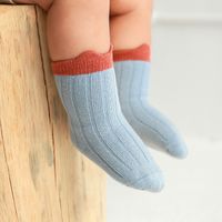 Autumn And Winter New Baby Short Tube Cute Color Matching Loose Mouth Cotton Socks Wholesale main image 5