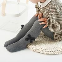 Leggings Pour Enfants Automne Nouvelle Fille Mignon Arc Collants En Gros main image 4