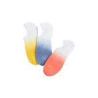Hanging Dyed Semi-brushed Cotton Gradient Color Socks Boat Socks Wholesale main image 3