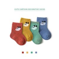 Children's Autumn New Cartoon Animal Baby Short Socks Solid Color Loose Mouth Cotton Socks Wholesale main image 6