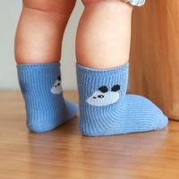 Children's Autumn New Cartoon Animal Baby Short Socks Solid Color Loose Mouth Cotton Socks Wholesale main image 5