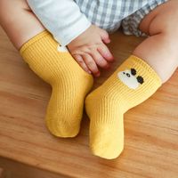 Children's Autumn New Cartoon Animal Baby Short Socks Solid Color Loose Mouth Cotton Socks Wholesale main image 4