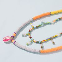 Summer Simple Holiday Style Color Shell Rice Bead Necklace Multi-layer Color Necklace Wholesale main image 5