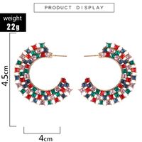 Boucles D&#39;oreilles De Style Simple En Alliage Semi-circulaire En Forme De C En Gros main image 6