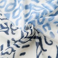 Women's Ripple Printing Pattern Sunscreen Towel Cotton And Linen Fringed Silk Scarf Beach Shawl For Women main image 5