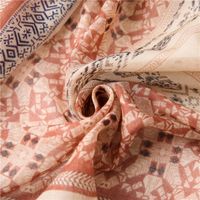 New Bohemian Cotton And Linen Sunscreen Shawl Beach Towel Geometric Silk Scarf For Women main image 5