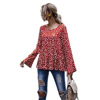 Long Sleeve Sweaters & Cardigans Printing Patchwork Casual Ditsy Floral main image 3