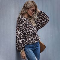 New Ladies Leopard Print Winter Women's Fashion Trends Shirts Tops main image 5
