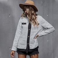 Automne Nouveau Manteau À Motifs Pour Femmes À Manches Longues À Boutonnage Simple main image 6