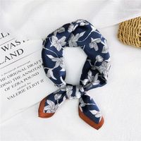 New Spring Thin Wild Mulberry Decorative Small Silk Square For Women sku image 2