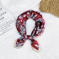 New Spring Thin Wild Mulberry Decorative Small Silk Square For Women sku image 5