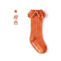 Children's Socks For Autumn And Winter New Solid Color Lace Middle Tube Socks Autumn Cotton Baby Wholesale sku image 6