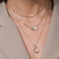 Mehrschichtige Halskette Aus Natürlicher Süßwasserperlen-abalone-muschel main image 1