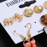 Hot-selling Fashion Ethnic Style Series Tassel Geometric Stud Earrings For Women Set Jewelry main image 4