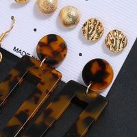 Hot-selling Fashion Ethnic Style Series Tassel Geometric Stud Earrings For Women Set Jewelry main image 5
