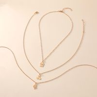 Korea Simple And Compact Wild Cherry Fashion Niche 3 Set Necklace main image 4