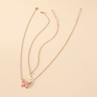 Fashion Simple New Trend Wild 2-piece Butterfly Alloy Necklace main image 4