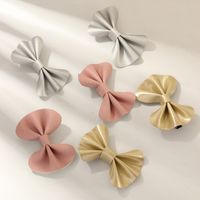 Pure Color Full Pu Bowknot  Korean  Hair Clip Set main image 4