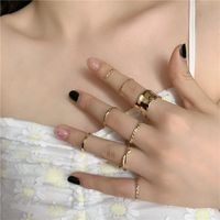 Twisted Ring Set Sense Finger Ring Plain Ring Wholesale Nihaojewelry main image 3