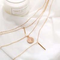 Creative New Star Disc Pendant Multilayer Necklace main image 5