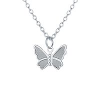 Hot-selling Butterfly Pendant  Creative Simple Alloy Metal Necklace main image 6