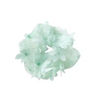 Korean Sweet Flower Hair Ring Solid Color Head Hair Scrunchies  Wholesale main image 6