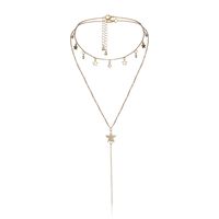 Fashion Long Y-shaped Chain Star Rhinestone Tassel Geometric Women's Necklace main image 4