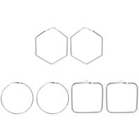Multilateral Outline Hollow Simple Exaggerated Geometric Square Earrings Wholesale Nihaojewerly main image 3