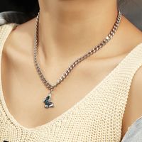 Wholesale Fashion Women's Wild Small Butterfly Necklace Clavicle Chain main image 3