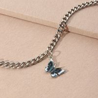 Wholesale Fashion Women's Wild Small Butterfly Necklace Clavicle Chain main image 5