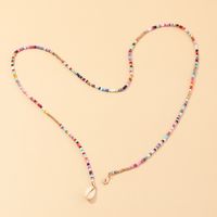 Wholesale Bohemian Color Rice Bead Alloy Colorful Shell Necklace main image 4